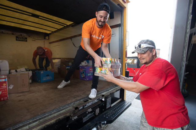 Unloading Truck