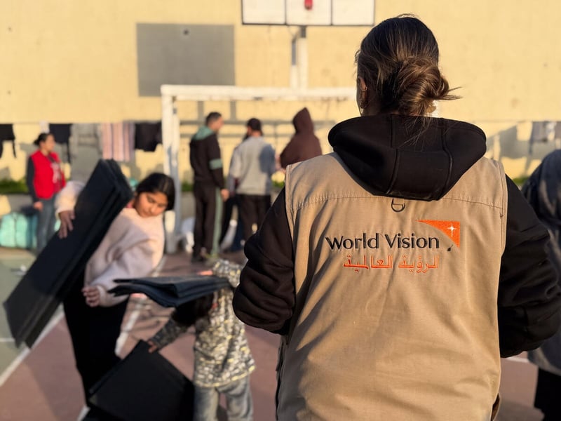 Photos from collective shelters in Lebanon Escalation